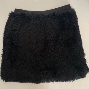 Petticoat Alley Faux Fur Mini Skirt, Size Small